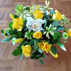 Yellow and White Arrangement 